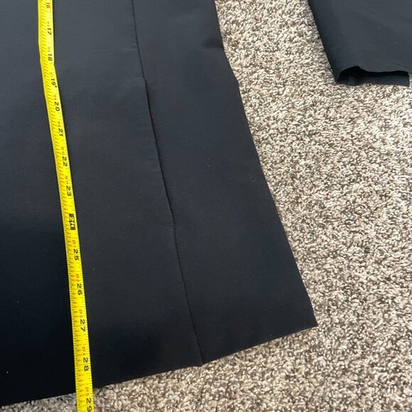 ADAY Blazer Strategy Large Collarless in Black One Snap Button V-Neck - Picture 9 of 10